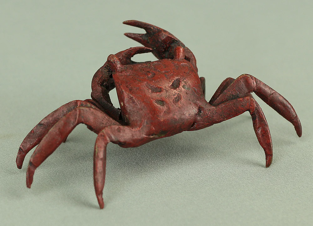 Japanese Bronze Tenpai Okimono Ornaments 'Five Crabs' for Bonsai Suiseki V978 - Image 24