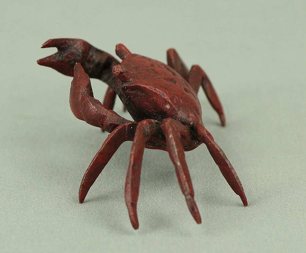 Japanese Bronze Tenpai Okimono Ornaments 'Five Crabs' for Bonsai Suiseki V978 - Image 26