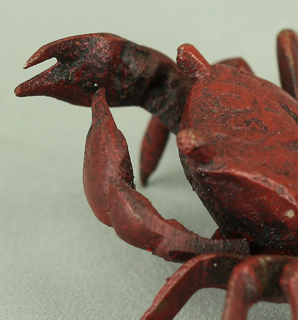 Japanese Bronze Tenpai Okimono Ornaments 'Five Crabs' for Bonsai Suiseki V978 - Image 27