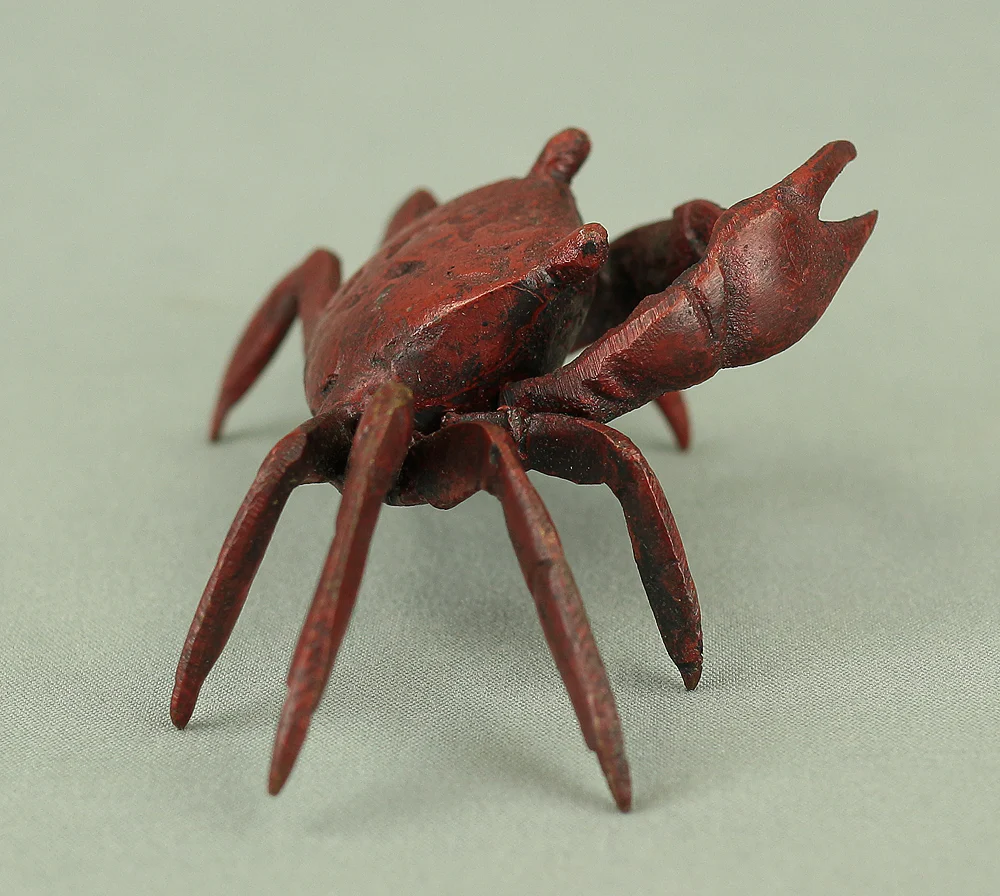 Japanese Bronze Tenpai Okimono Ornaments 'Five Crabs' for Bonsai Suiseki V978 - Image 30