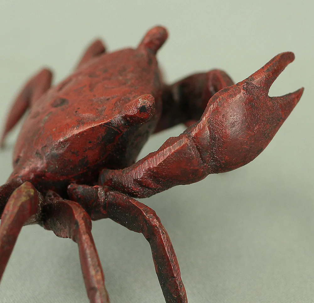 Japanese Bronze Tenpai Okimono Ornaments 'Five Crabs' for Bonsai Suiseki V978 - Image 31