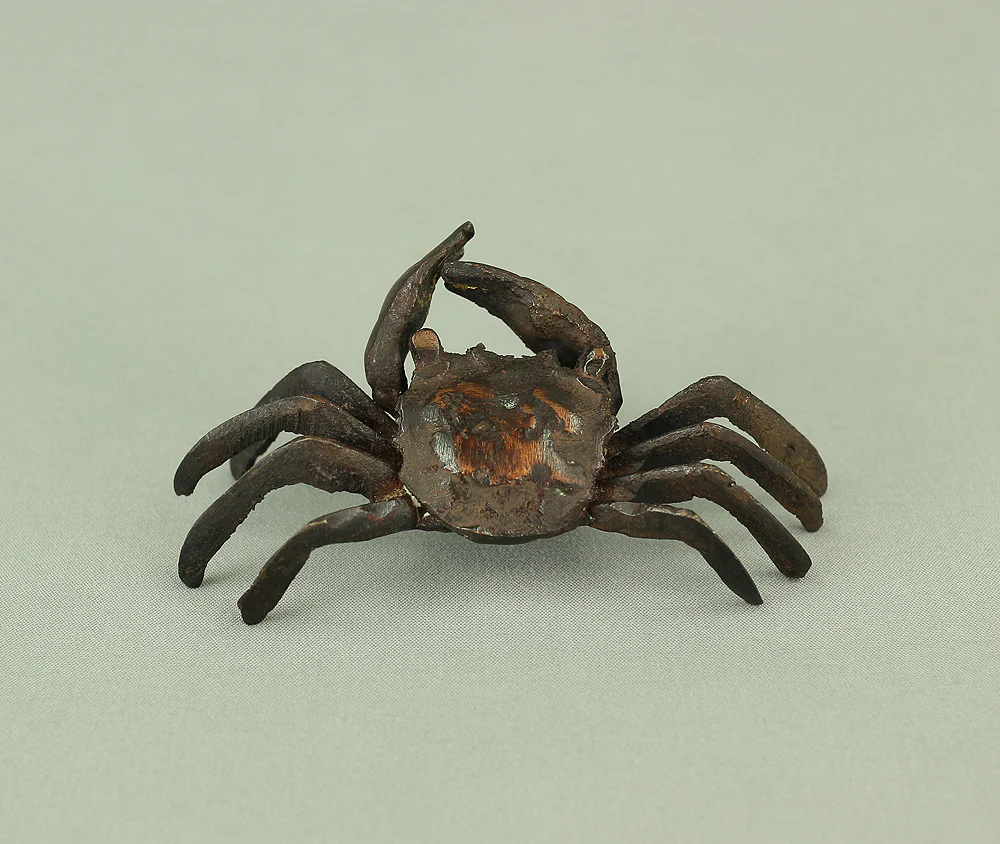 Japanese Bronze Tenpai Okimono Ornaments 'Five Crabs' for Bonsai Suiseki V978 - Image 33