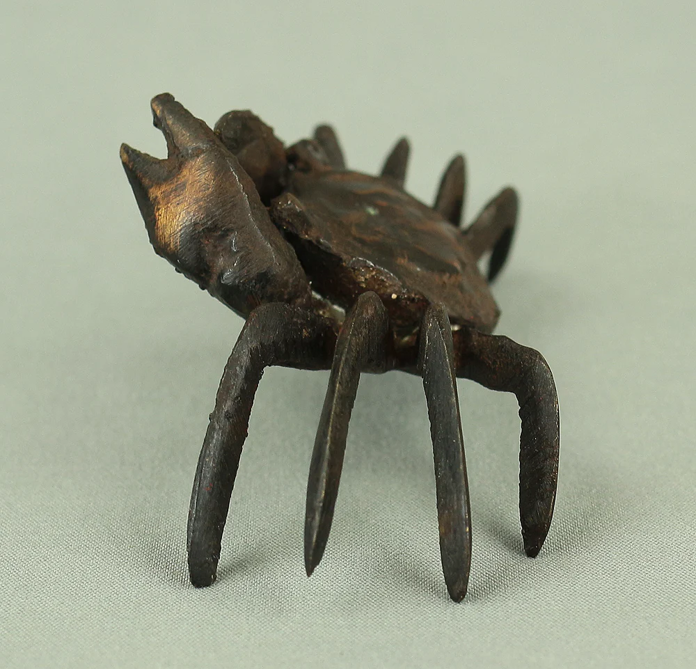 Japanese Bronze Tenpai Okimono Ornaments 'Five Crabs' for Bonsai Suiseki V978 - Image 36