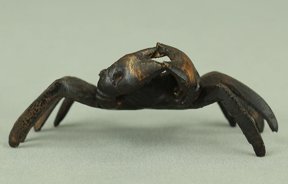 Japanese Bronze Tenpai Okimono Ornaments 'Five Crabs' for Bonsai Suiseki V978 - Image 38