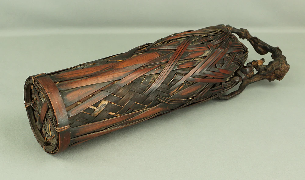 Japanese Elaborately Woven Bamboo Flower Vase with Wooden Handle Basket Hanakago for Ikebana, flower arrangement, Hanaike etc V696 - Image 28