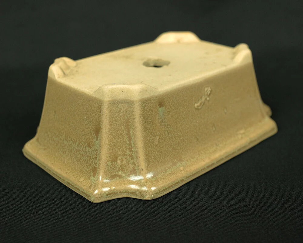 盆栽鉢 Japanese Small Bonsai Pot Pottery 190g 4.8" W x 1.7" H x 3.6" D V127 / Japan Pine tree Moss Plants Molding to imitate natural landscape - Image 8