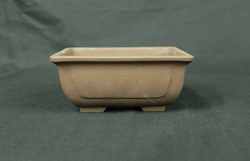 盆栽鉢 Japanese Small Bonsai Pot Pottery 260g 4.7" W x 2.1" H x 3.6" D / Japan Pine tree Moss Plants Molding to imitate a natural landscape - Image 5