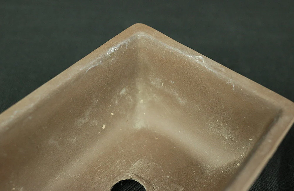 盆栽鉢 Japanese Small Bonsai Pot Pottery 260g 4.7" W x 2.1" H x 3.6" D / Japan Pine tree Moss Plants Molding to imitate a natural landscape - Image 8