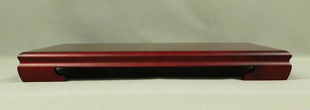 花台 Kadai Japanese Wooden Shitan rosewood flat Stand for Flower vase, used in Bonsai, Suiseki, Kado, Ikebana V506 / Japan House Interior - Image 3