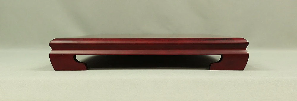 花台 Kadai Japanese Wooden Shitan rosewood flat Stand for Flower vase, used in Bonsai, Suiseki, Kado, Ikebana V506 / Japan House Interior - Image 4