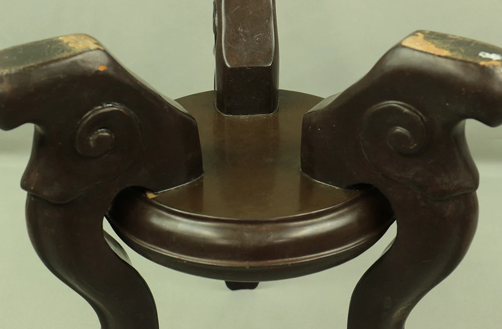 花台 KADAI Japanese Wooden Stand with three supports for Flower vase, IKEBANA, BONSAI etc V448 / Japan Planter Interior House plants Gardening - Image 12