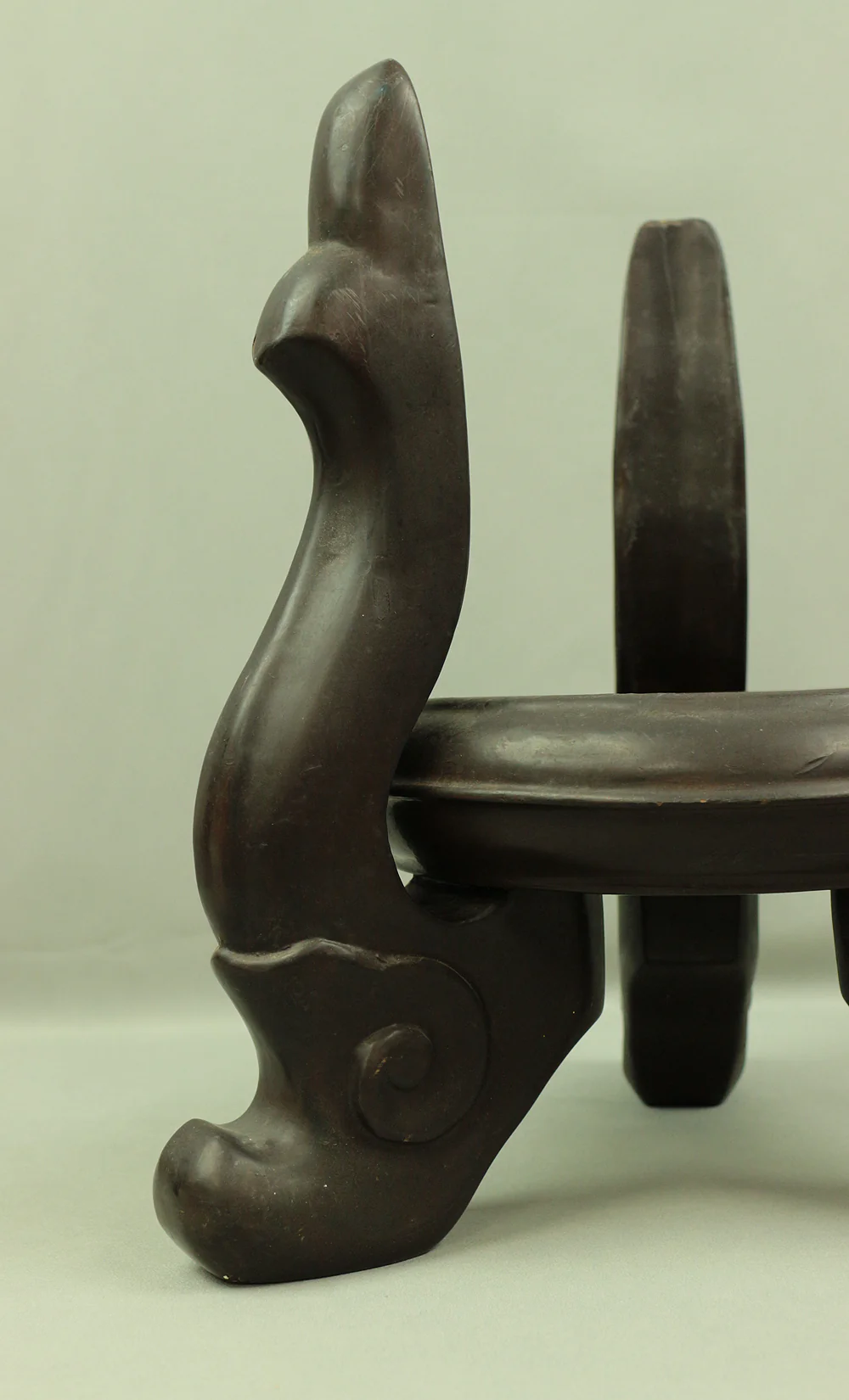 花台 KADAI Japanese Wooden Stand with three supports for Flower vase, IKEBANA, BONSAI etc V448 / Japan Planter Interior House plants Gardening - Image 3