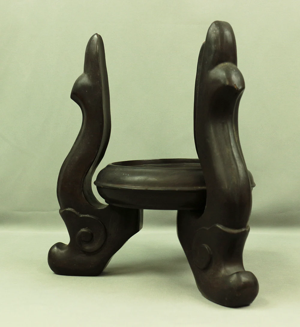 花台 KADAI Japanese Wooden Stand with three supports for Flower vase, IKEBANA, BONSAI etc V448 / Japan Planter Interior House plants Gardening - Image 4