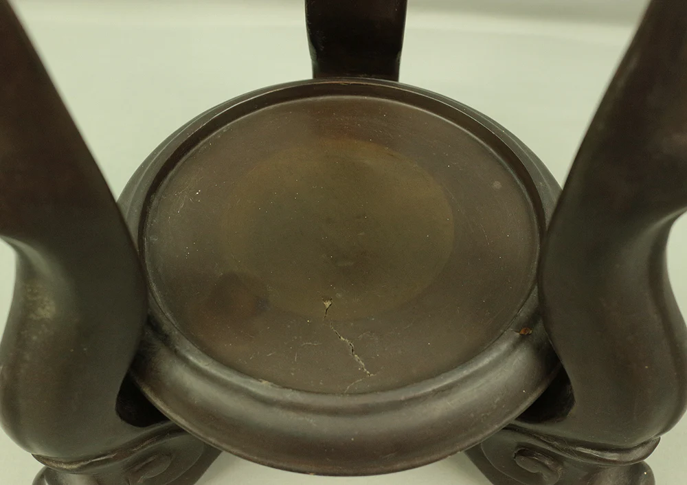 花台 KADAI Japanese Wooden Stand with three supports for Flower vase, IKEBANA, BONSAI etc V448 / Japan Planter Interior House plants Gardening - Image 9