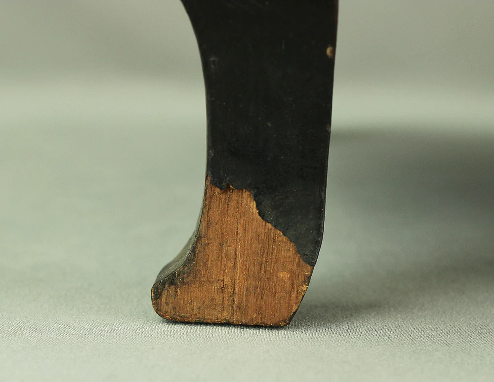 Korean Antique Art decorative Flower stand inlaid Raden, mother of pearl / Moon, Cranes, Pine Tree Scenery design V685 - Image 24