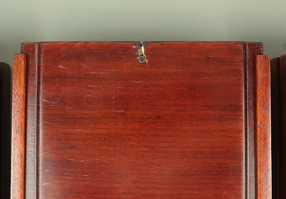 Korean art Cabinet inlaid Raden, mother of pearl Grape design Small Tansu Three Drawers V732 - Image 16