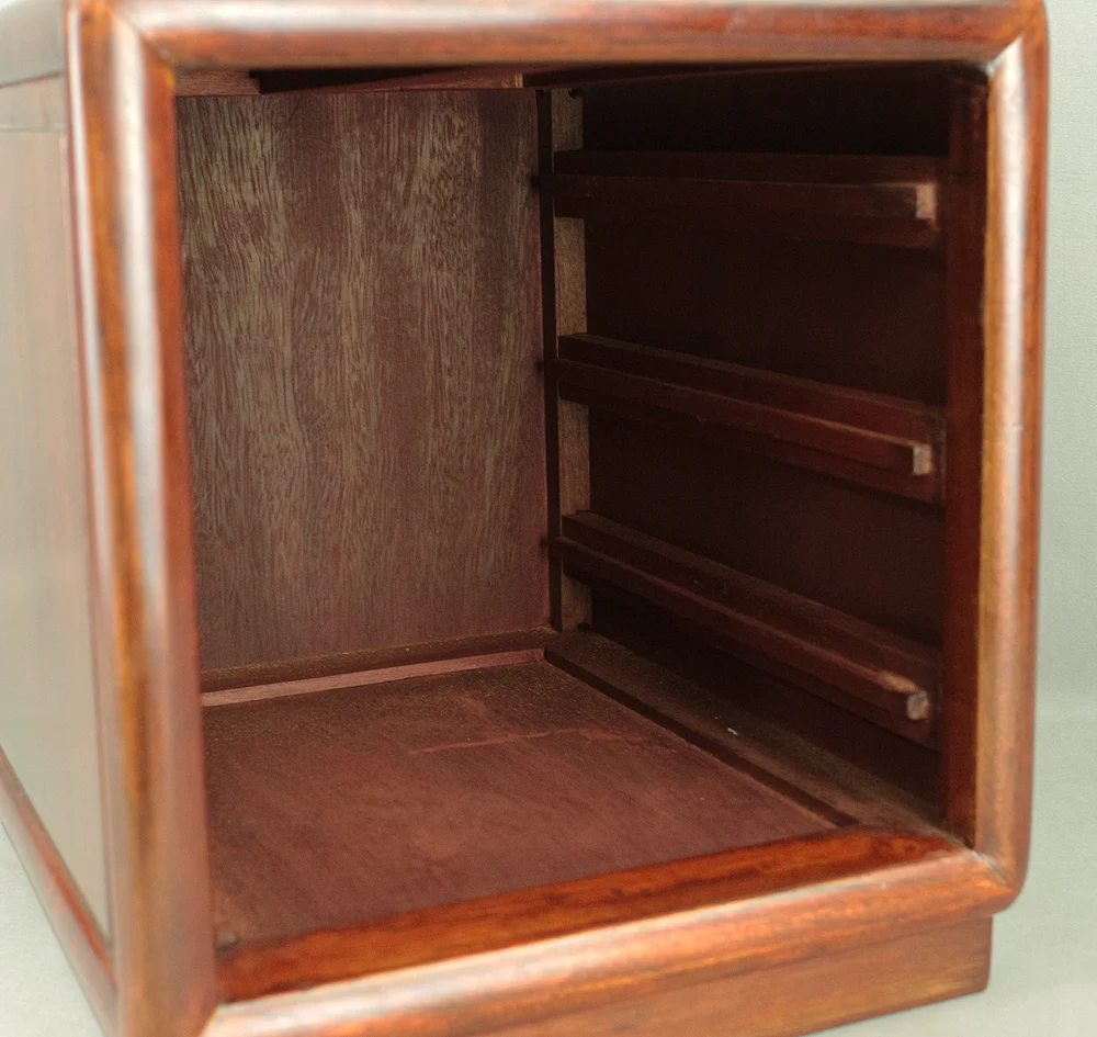 Korean art Cabinet inlaid Raden, mother of pearl Grape design Small Tansu Three Drawers V732 - Image 19