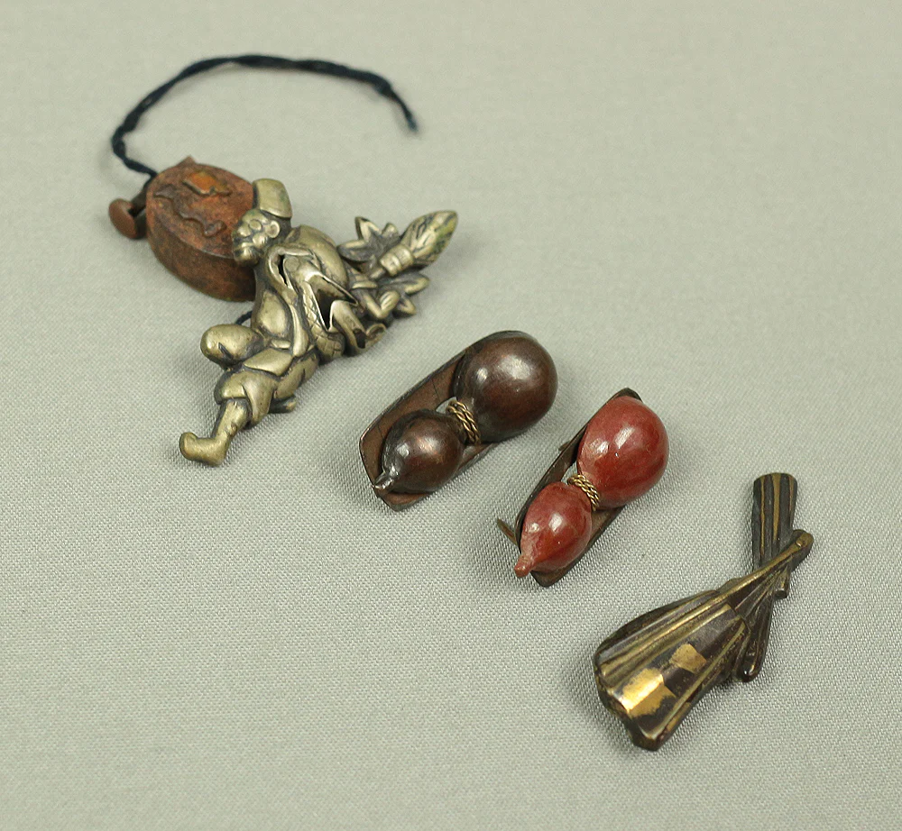 Menuki 10pcs Japanese antique samurai Musha Warrior Katana sword hilt ornaments parts decoration V563 - Image 14