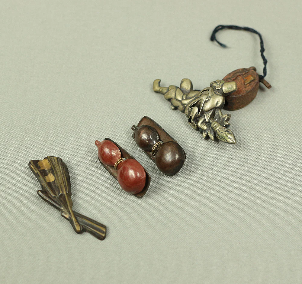 Menuki 10pcs Japanese antique samurai Musha Warrior Katana sword hilt ornaments parts decoration V563 - Image 15