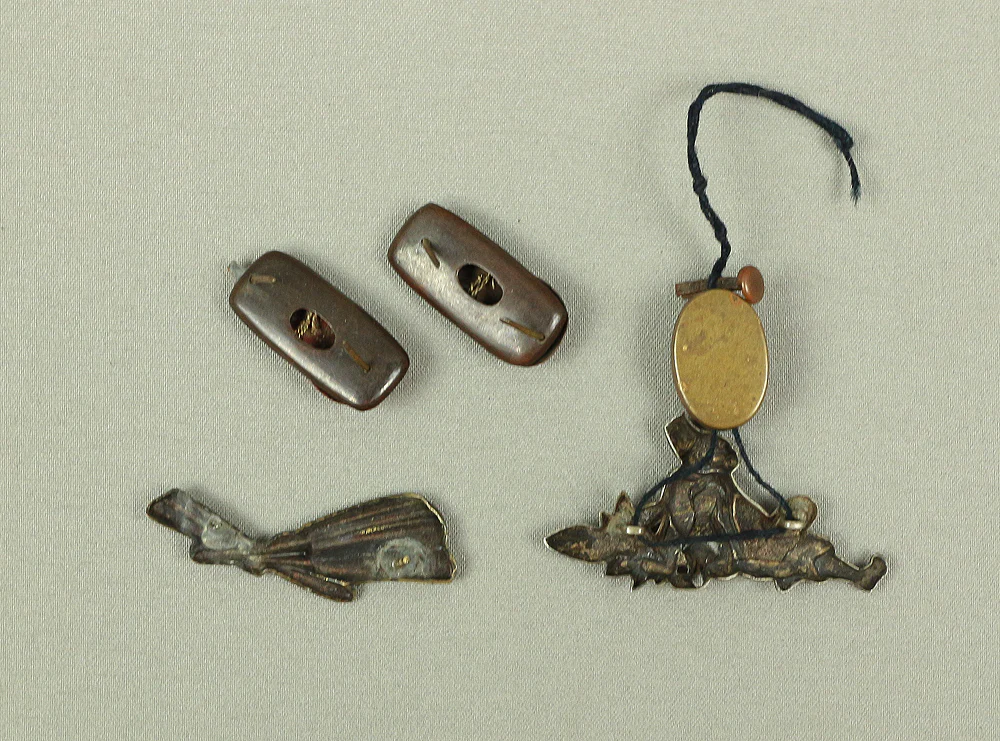 Menuki 10pcs Japanese antique samurai Musha Warrior Katana sword hilt ornaments parts decoration V563 - Image 16