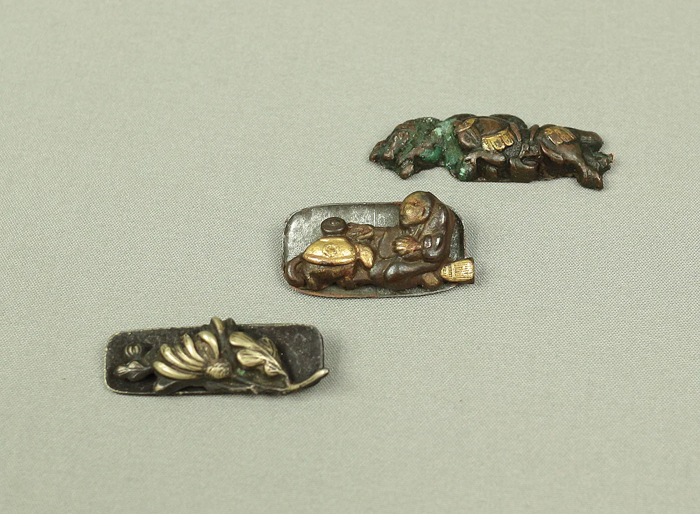 Menuki 10pcs Japanese antique samurai Musha Warrior Katana sword hilt ornaments parts decoration V563 - Image 17