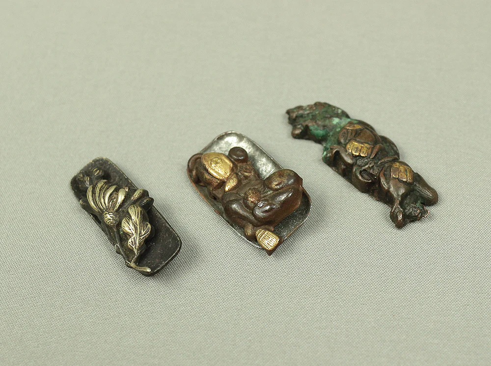 Menuki 10pcs Japanese antique samurai Musha Warrior Katana sword hilt ornaments parts decoration V563 - Image 20