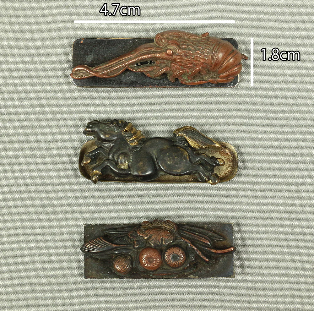 Menuki 10pcs Japanese antique samurai Musha Warrior Katana sword hilt ornaments parts decoration V563 - Image 8