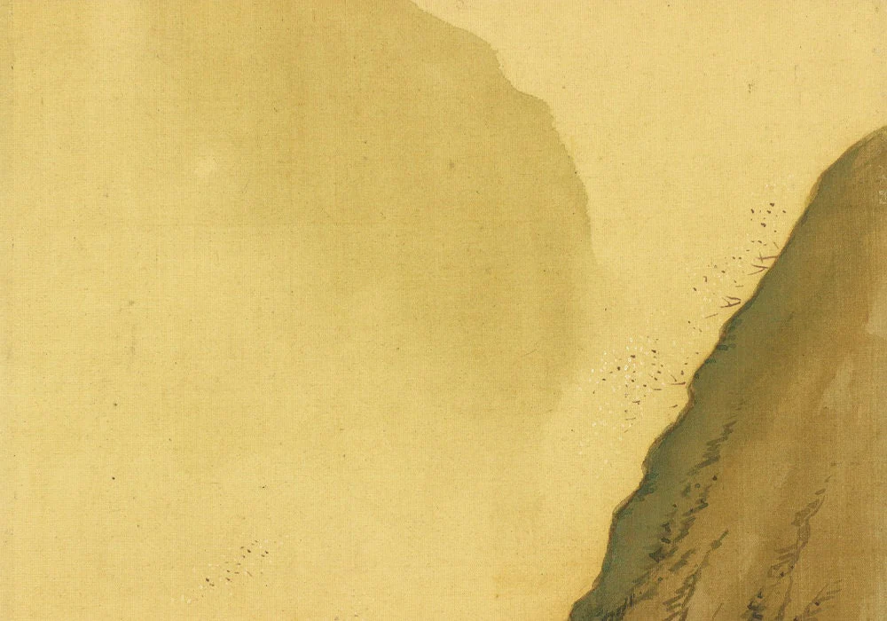 宮川長春 Miyagawa Choshun Japanese antique kakejiku kakemono hanging scroll Spring Scenery,Cherry blossoms & Three Ukiyo-e Kimono Beauty E805 - Image 6