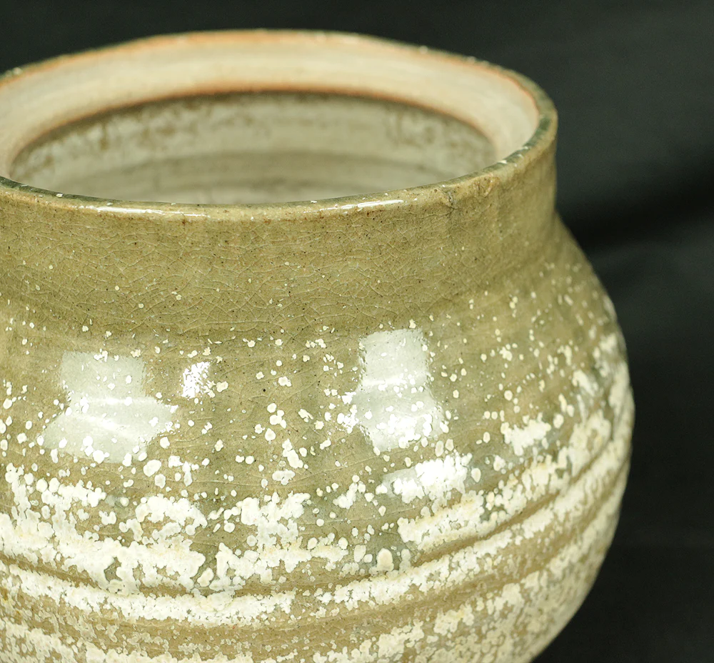 水指 MIZUSASHI Fresh water container by 黒川清雪 Kurokawa Seisetsu 1931~ Japanese Tea ceremony with Box V188 / Japan Tea utensils - Image 12