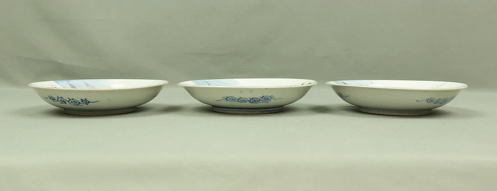 Old KO-IMARI NISHIKI Multi-colored Japanese Plates 5pcs Cherry & Birds with Box V367 / Dish Plants Butterfly Tableware Pottery - Image 17