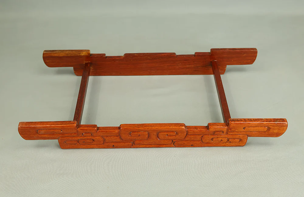 Openwork Curio Display Shelf Chigai-dana Style Bonsai and Art Stand VB105 - Image 43