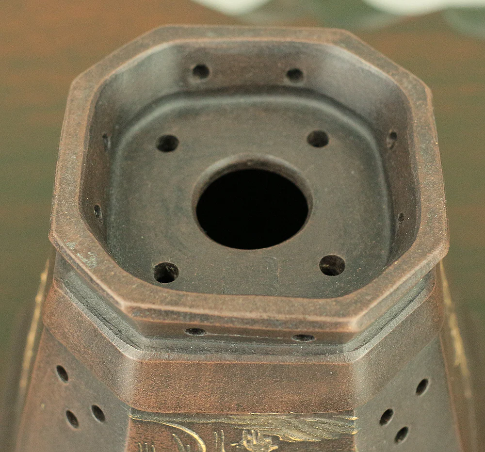 Purple Clay Sansui Landscape Design Rectangle Chinese Bonsai pot VA563 - Image 20