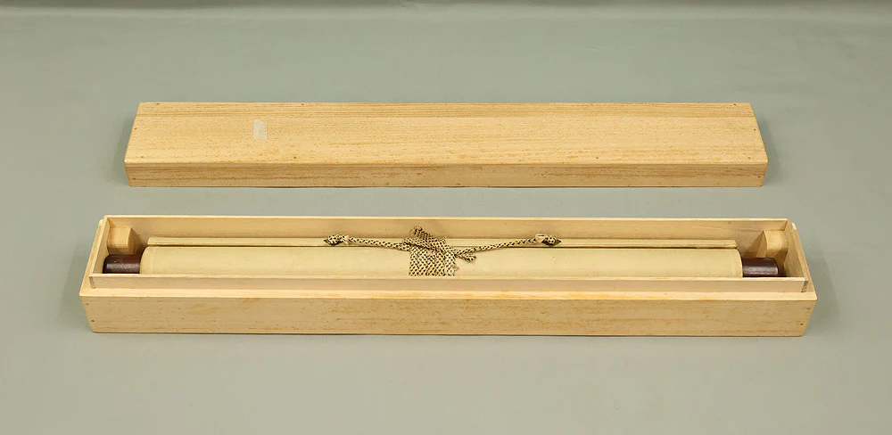 Pussy Willow, Mandarin Duck Diving into Water / Japanese art kakejiku kakemono wall hanging scroll with Box RE353 - Image 13