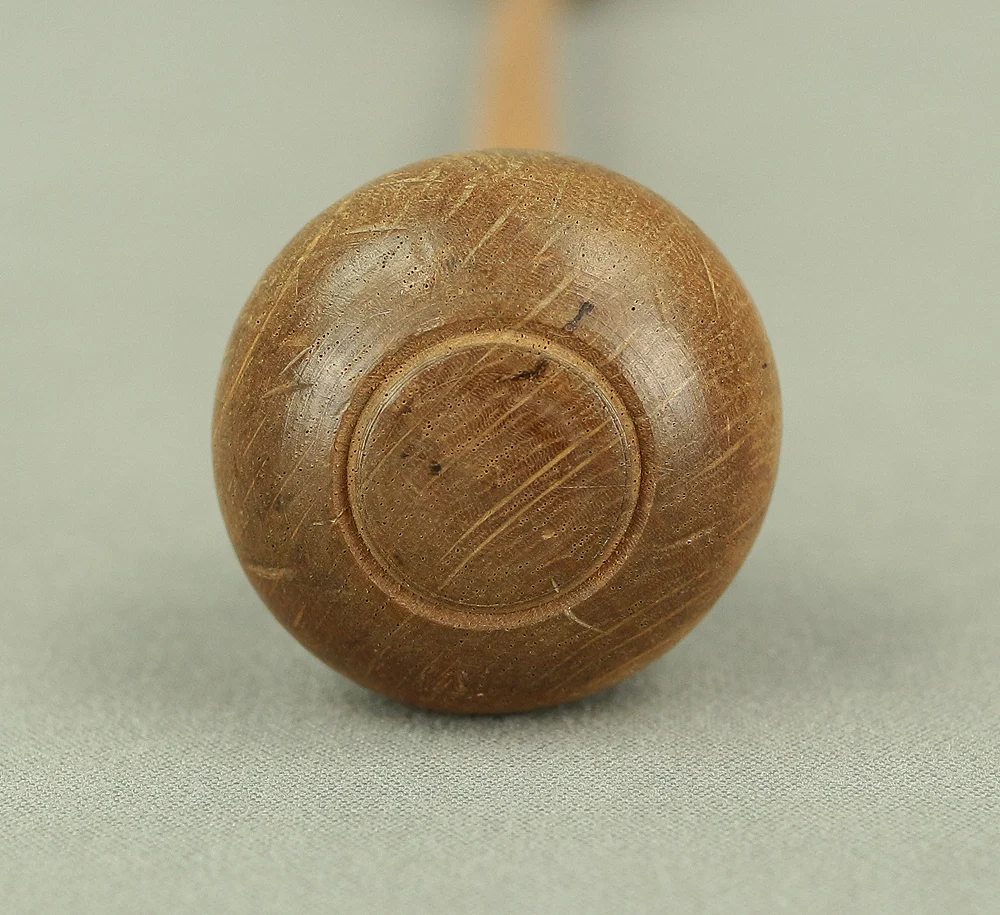 Reversible Mokugyo (Wooden Fish) Fish-shaped wooden temple drum wooden gong with stick & cushion Japanese Buddhist altar fittings - Image 21