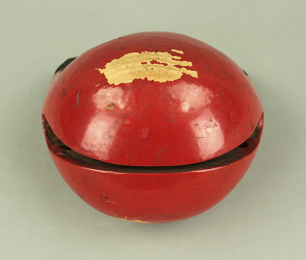 Reversible Mokugyo (Wooden Fish) Fish-shaped wooden temple drum wooden gong with stick & cushion Japanese Buddhist altar fittings - Image 9