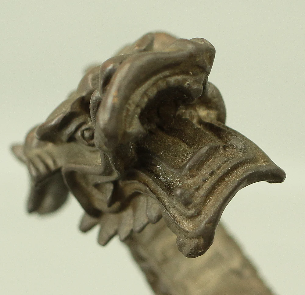 Rising Dragon Holding Cintamani (Nyoi Hoju) Okimono Figurine VA429 - Image 13