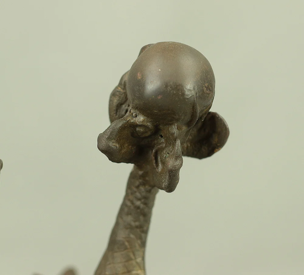 Rising Dragon Holding Cintamani (Nyoi Hoju) Okimono Figurine VA429 - Image 14