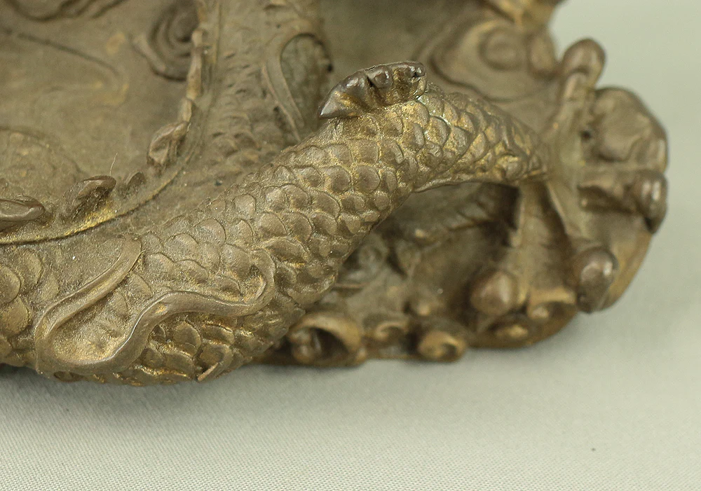 Rising Dragon Holding Cintamani (Nyoi Hoju) Okimono Figurine VA429 - Image 23