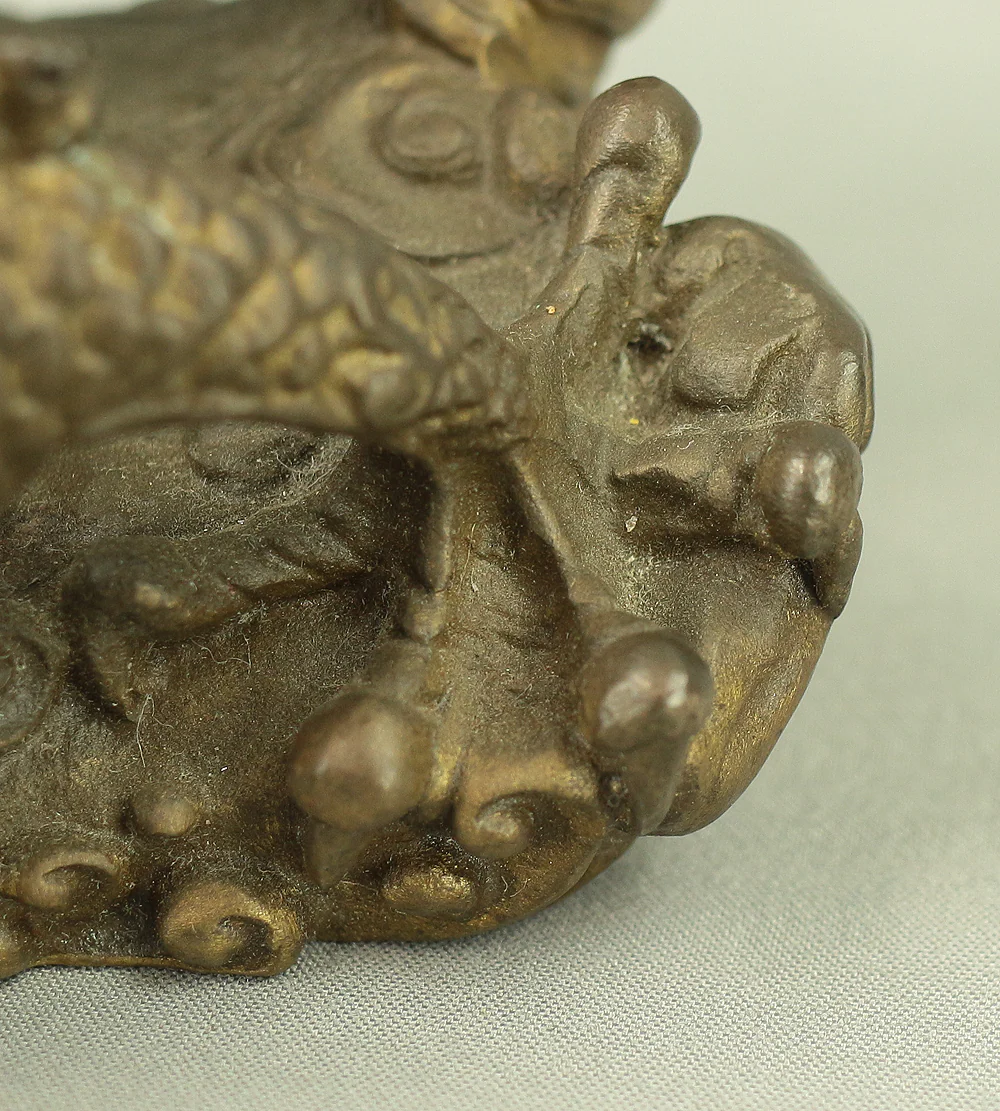 Rising Dragon Holding Cintamani (Nyoi Hoju) Okimono Figurine VA429 - Image 24