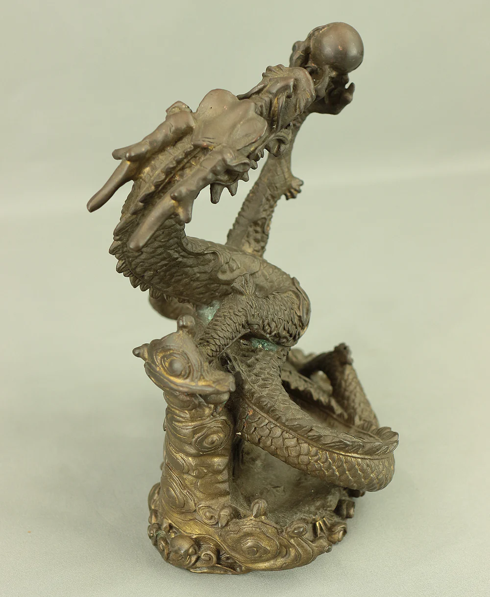 Rising Dragon Holding Cintamani (Nyoi Hoju) Okimono Figurine VA429 - Image 25