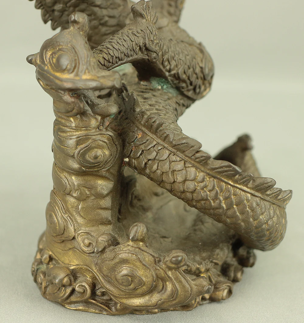 Rising Dragon Holding Cintamani (Nyoi Hoju) Okimono Figurine VA429 - Image 27