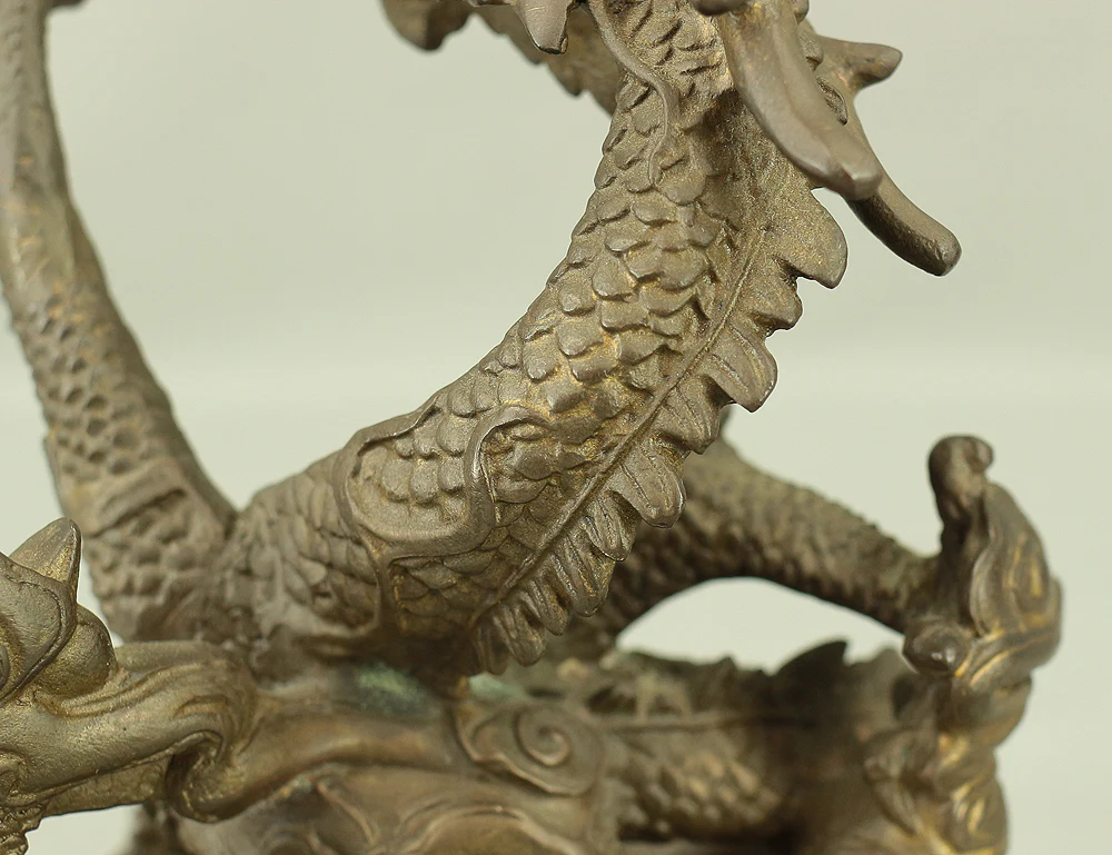 Rising Dragon Holding Cintamani (Nyoi Hoju) Okimono Figurine VA429 - Image 31