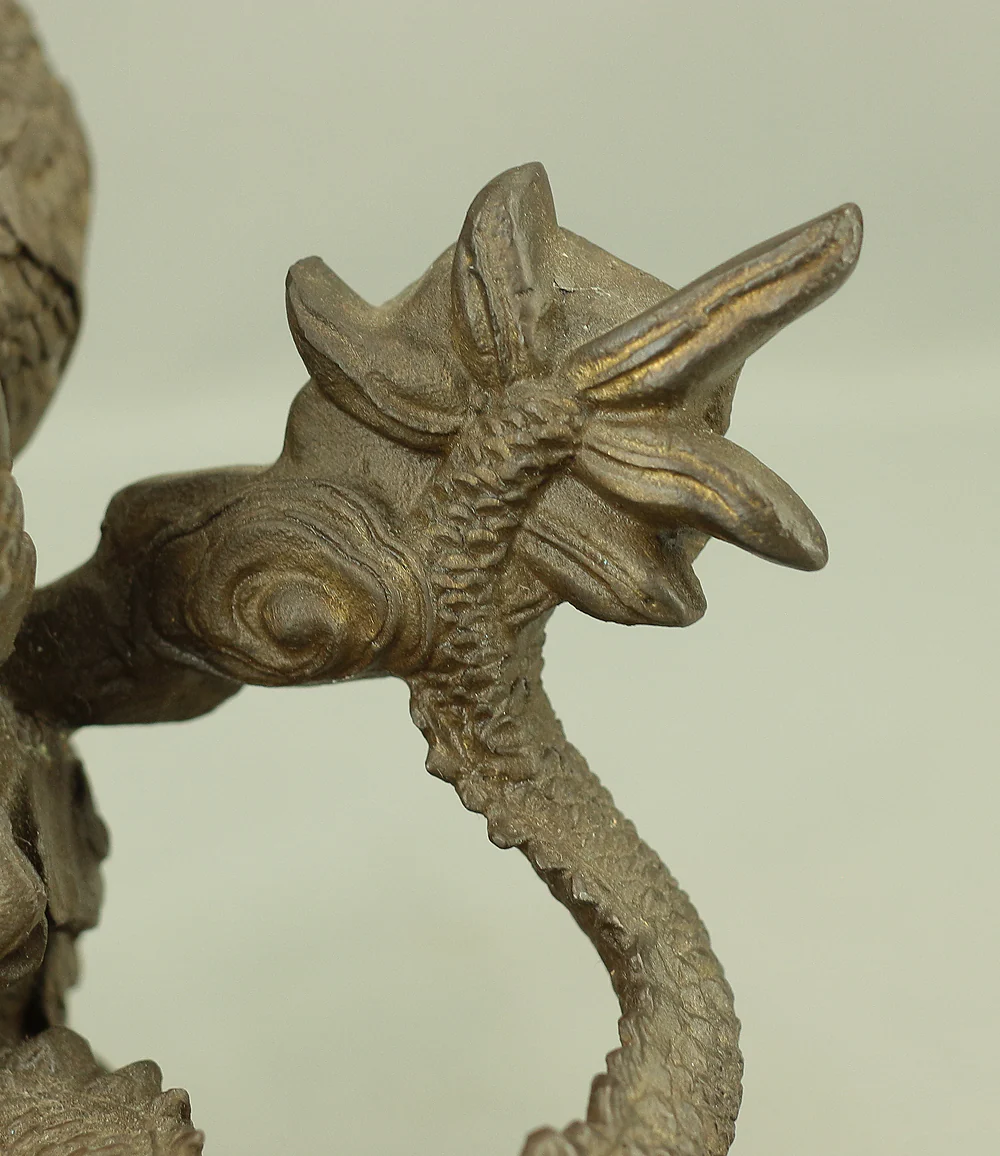 Rising Dragon Holding Cintamani (Nyoi Hoju) Okimono Figurine VA429 - Image 34