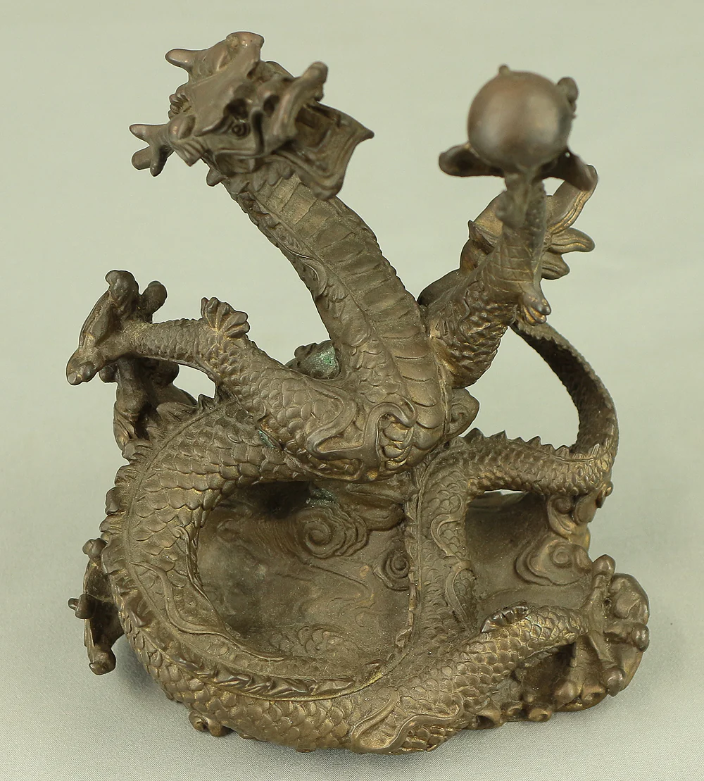 Rising Dragon Holding Cintamani (Nyoi Hoju) Okimono Figurine VA429 - Image 36