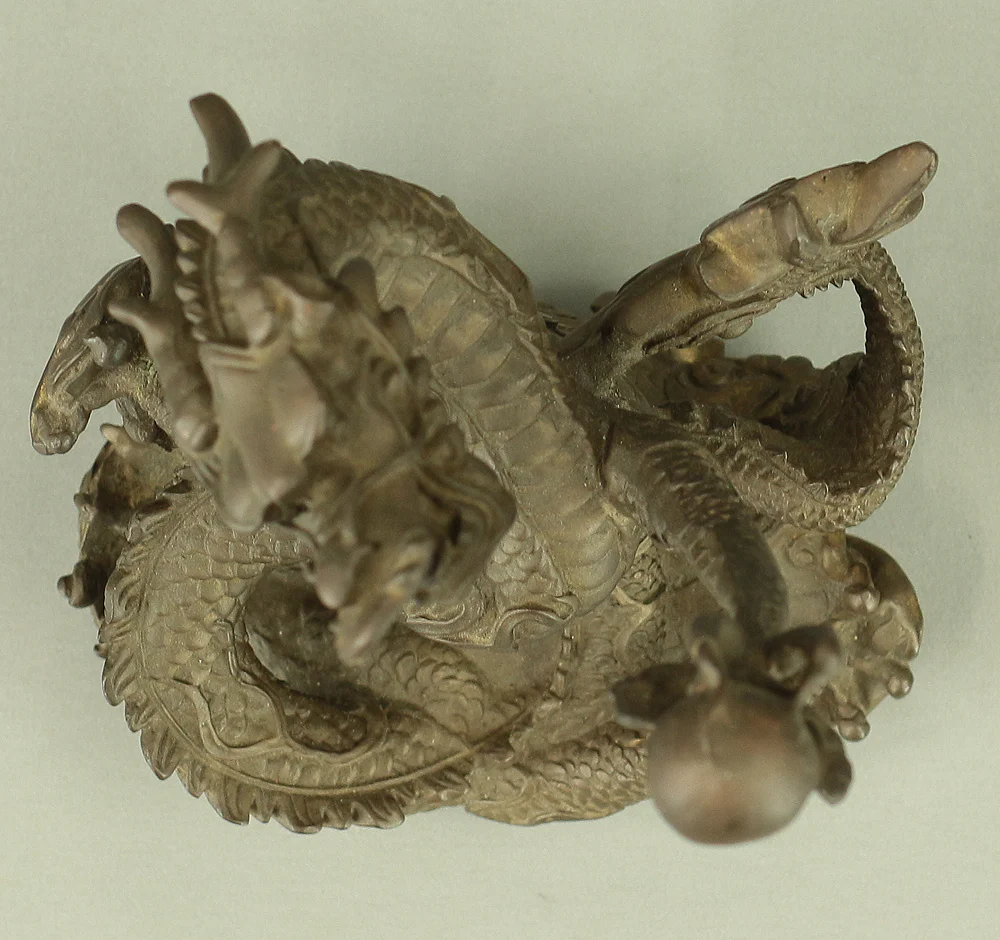 Rising Dragon Holding Cintamani (Nyoi Hoju) Okimono Figurine VA429 - Image 37