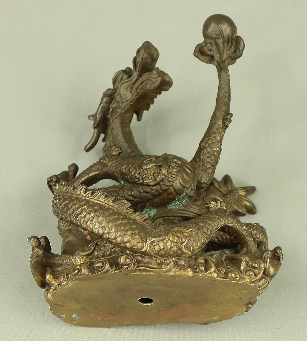 Rising Dragon Holding Cintamani (Nyoi Hoju) Okimono Figurine VA429 - Image 38
