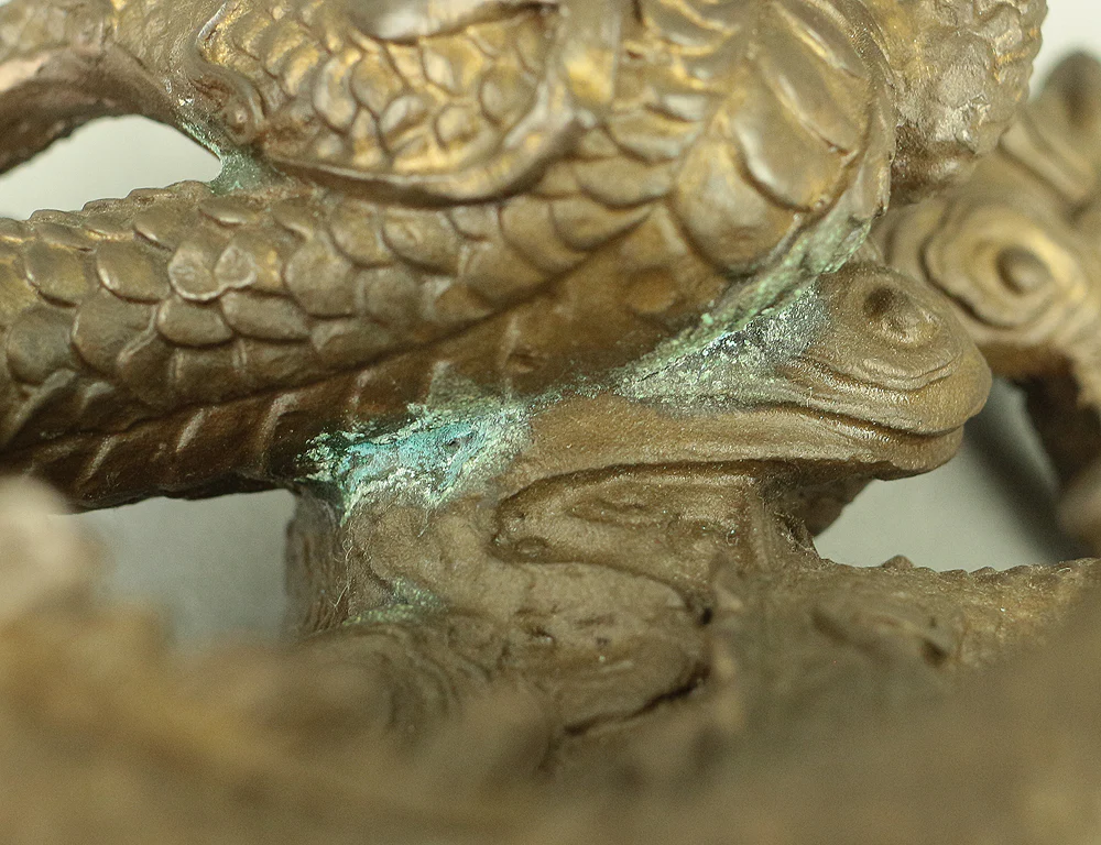 Rising Dragon Holding Cintamani (Nyoi Hoju) Okimono Figurine VA429 - Image 40