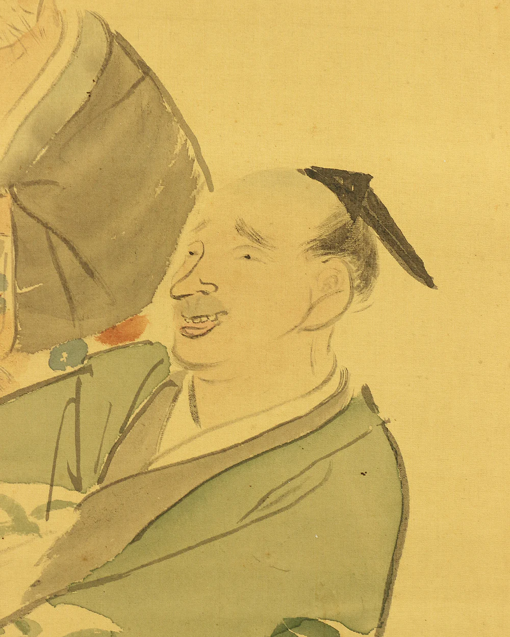 島治朗 SHIMAJIRO Manzai Traditional Dance celebrating the new year Box W454 / Japanese antique art kakejiku kakemono hanging scroll painting - Image 8