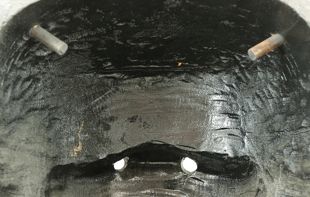 Shishigashira Japanese Old lacquered Gilt with eyes and tooth Shishimai head Mask Kagura Lion head Shinto tool ornament Okimono V708 - Image 26