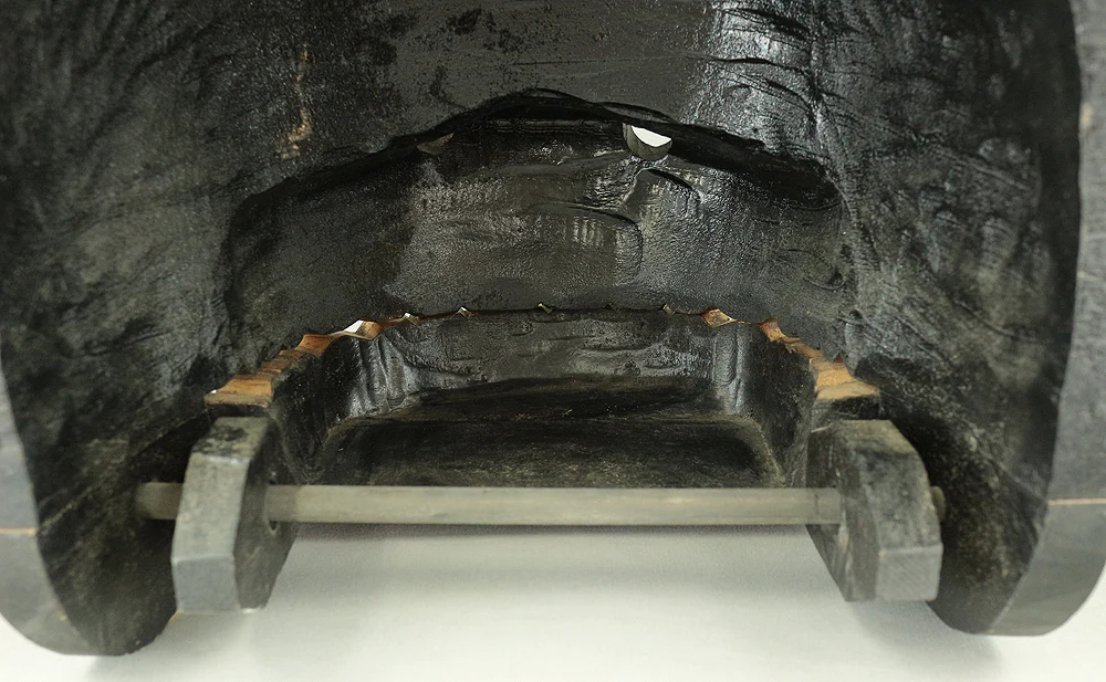 Shishigashira Japanese Old lacquered Gilt with eyes and tooth Shishimai head Mask Kagura Lion head Shinto tool ornament Okimono V708 - Image 27